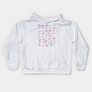 Butterfly Pattern - Flower Coloured Kids Hoodie